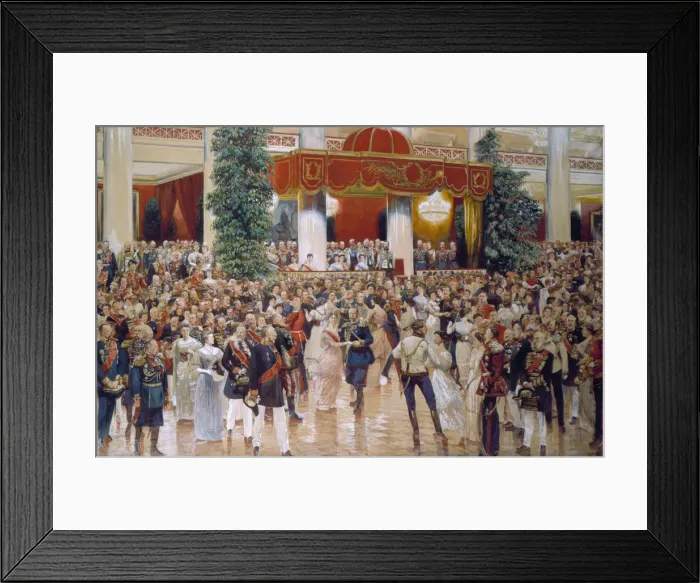 Framed Print : Ball in the Assembly of the Nobility House in St Petersburg on 23 February 1913, 1915 Framed Print : Ball in the Assembly of the Nobility House in St Petersburg on 23 February 1913, 1915