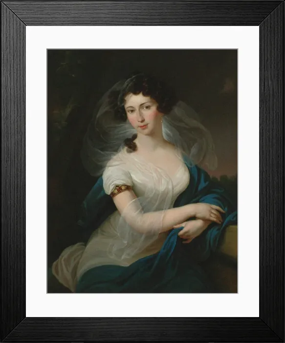 Framed Print : Baroness Franziska (Fanny) von Arnstein, nee Itzig (1758-1818) Framed Print : Baroness Franziska (Fanny) von Arnstein, nee Itzig (1758-1818)