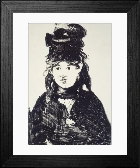 Framed Print : Berthe Morisot, 1872 Framed Print : Berthe Morisot, 1872