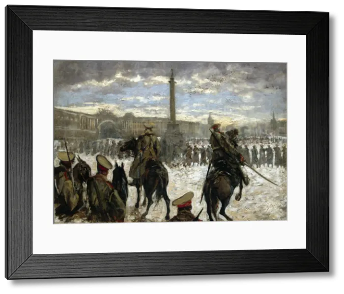 Framed Print : Bloody Sunday (22 January 1905), 1905 Framed Print : Bloody Sunday (22 January 1905), 1905
