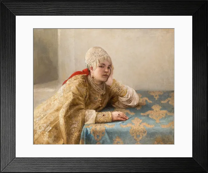 Framed Print : Boyars daughter, 1903 Framed Print : Boyars daughter, 1903