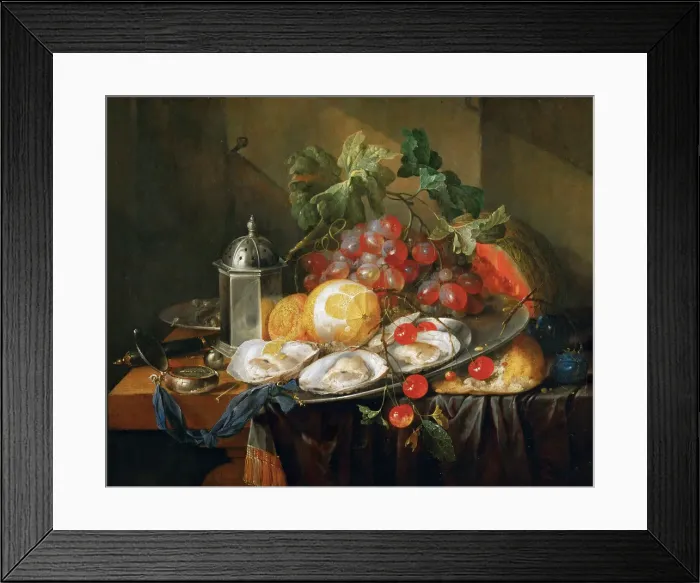 Framed Print : Breakfast still life, 1660-1670 Framed Print : Breakfast still life, 1660-1670