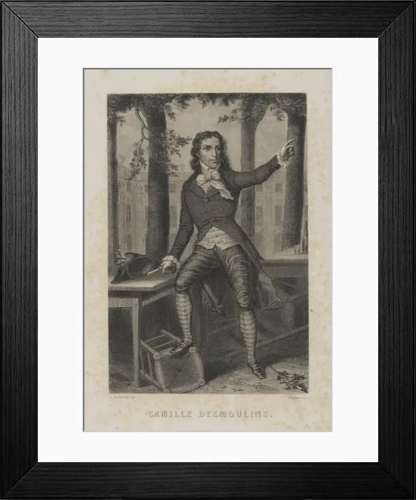 Framed Print : Camille Desmoulins (1760-1794) Framed Print : Camille Desmoulins (1760-1794)
