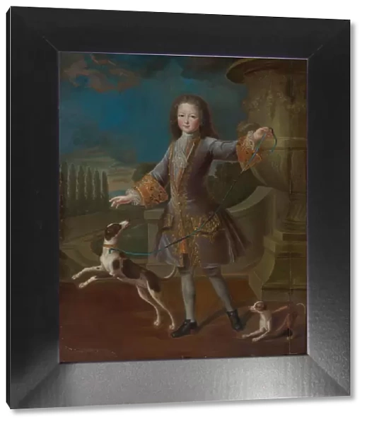 Louis XV of France (1710-1774) With Two Dogs