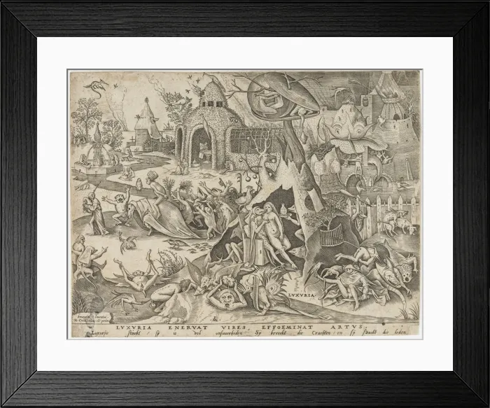 Framed Print : Luxuria or Lust, 1558 Framed Print : Luxuria or Lust, 1558