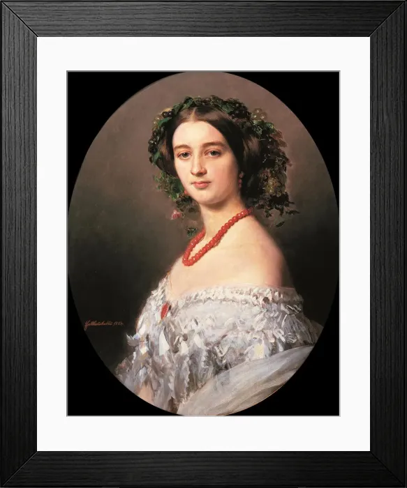 Framed Print : Malcy Louise Caroline Frederique Berthier de Wagram, Princess Murat (1832-1884), 1854 Framed Print : Malcy Louise Caroline Frederique Berthier de Wagram, Princess Murat (1832-1884), 1854