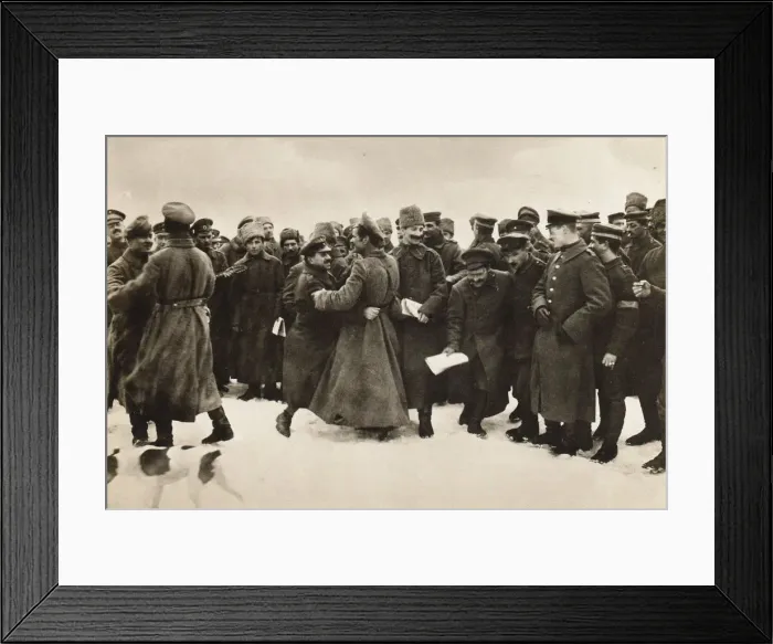 Framed Print : March 3, 1918 on the eastern front of the First World War, 1918