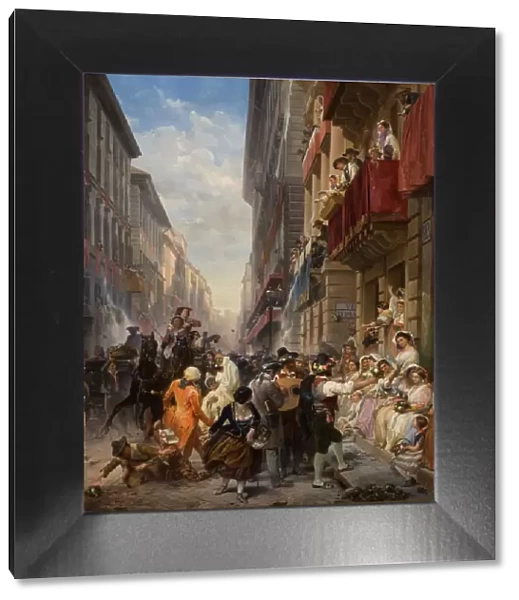 Carnival in Rome, 1858