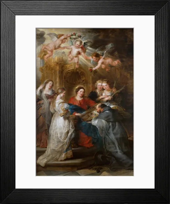 Framed Print : Central panel of the Ildefonso Altarpiece, c. 1630-1631 Framed Print : Central panel of the Ildefonso Altarpiece, c. 1630-1631