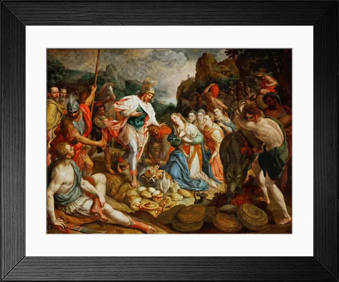 Framed Print : David and Abigail, ca. 1575 Framed Print : David and Abigail, ca. 1575