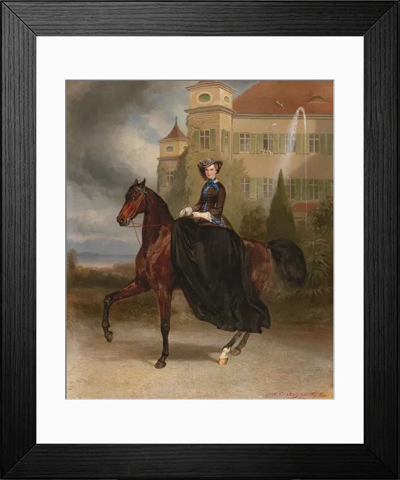 Framed Print : Elisabeth of Austria as a bride in Possenhofen, 1853 Framed Print : Elisabeth of Austria as a bride in Possenhofen, 1853