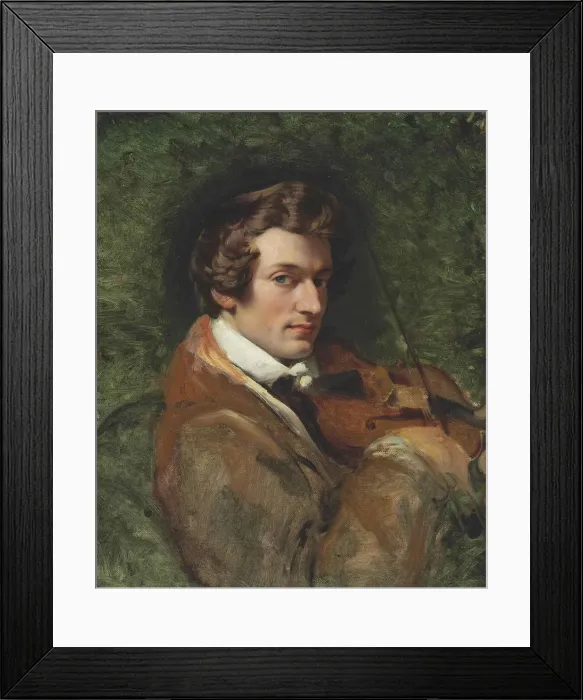 Framed Print : Portrait of the composer Charles-Auguste de Beriot (1802-1870) Framed Print : Portrait of the composer Charles-Auguste de Beriot (1802-1870)