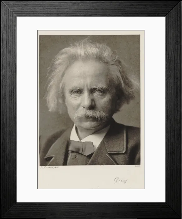 Framed Print : Portrait of the composer Edvard Grieg (1843-1907) Framed Print : Portrait of the composer Edvard Grieg (1843-1907)