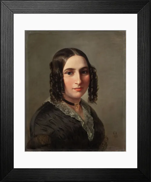 Framed Print : Portrait of the composer Fanny Hensel nee Mendelssohn (1805-1847), 1842 Framed Print : Portrait of the composer Fanny Hensel nee Mendelssohn (1805-1847), 1842