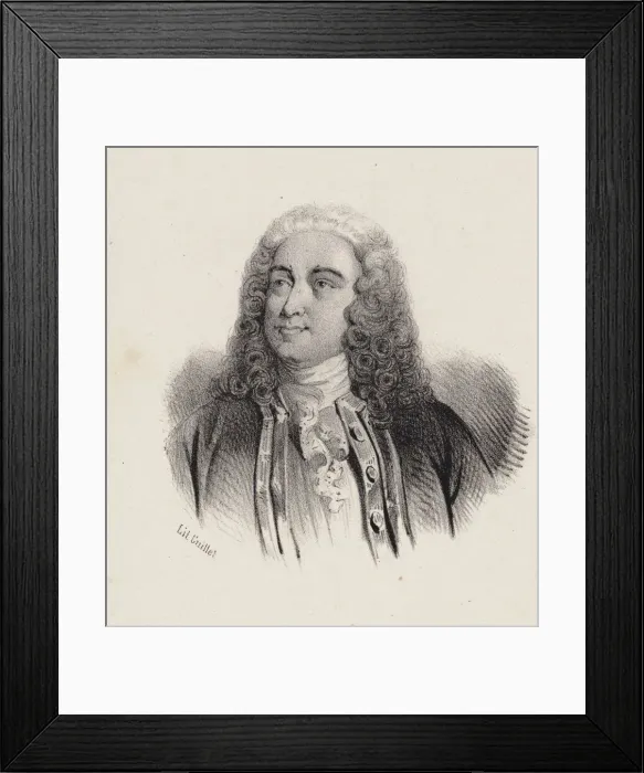 Framed Print : Portrait of the composer Georg Friedrich Haendel (1685-1759) Framed Print : Portrait of the composer Georg Friedrich Haendel (1685-1759)