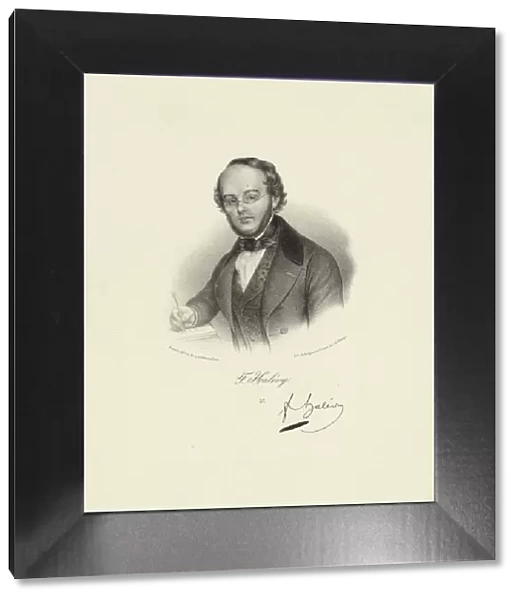 Portrait of the composer Jacques Fromental Halevy (1799-1862), 1845