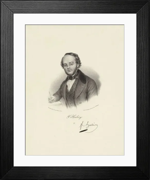 Framed Print : Portrait of the composer Jacques Fromental Halevy (1799-1862), 1845 Framed Print : Portrait of the composer Jacques Fromental Halevy (1799-1862), 1845
