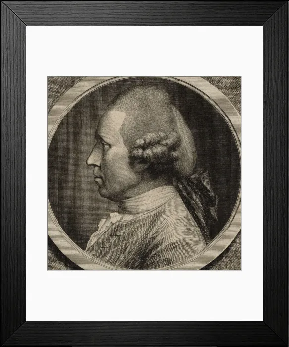 Framed Print : Portrait of the composer Johann Adam Hiller (1728-1804), 1780 Framed Print : Portrait of the composer Johann Adam Hiller (1728-1804), 1780