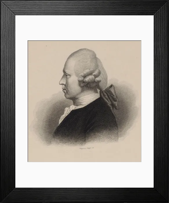 Framed Print : Portrait of the composer Johann Adam Hiller (1728-1804), 1840 Framed Print : Portrait of the composer Johann Adam Hiller (1728-1804), 1840