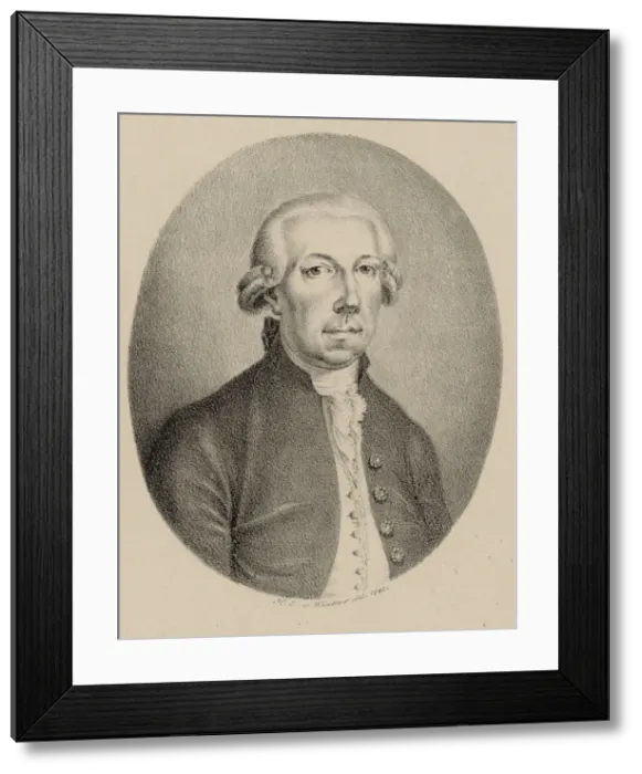 Framed Print : Portrait of the flautist and composer Friedrich Hartmann Graf (1727-1795), 1800s Framed Print : Portrait of the flautist and composer Friedrich Hartmann Graf (1727-1795), 1800s