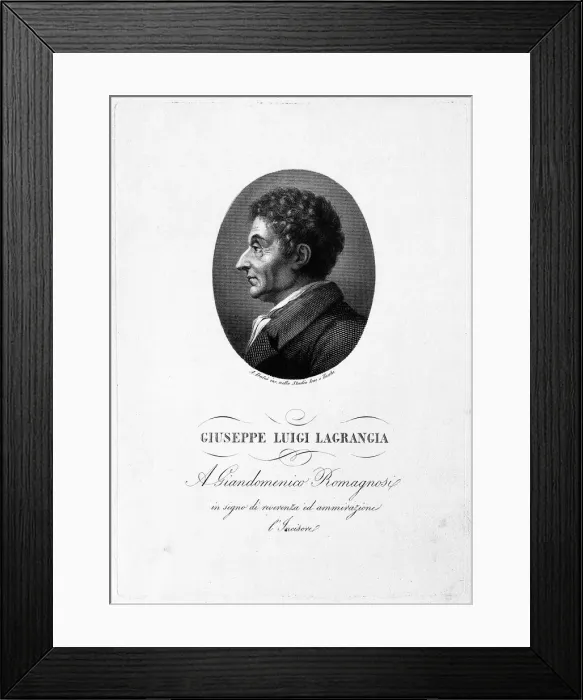 Framed Print : Portrait of the mathematician Joseph-Louis Lagrange (1736-1813) Framed Print : Portrait of the mathematician Joseph-Louis Lagrange (1736-1813)