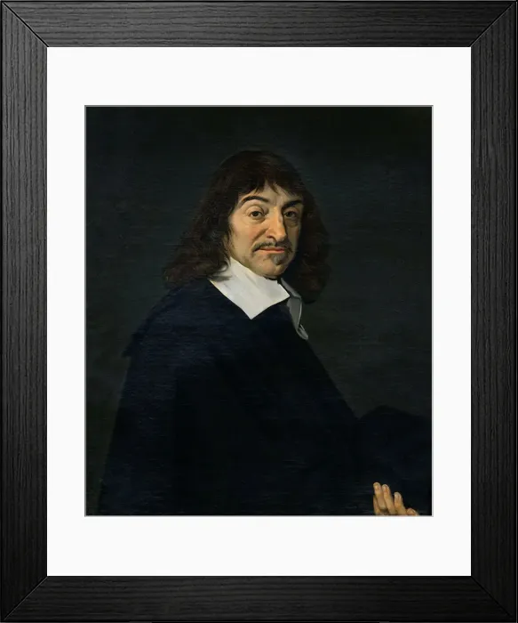 Framed Print : Portrait of the philosopher Rene Descartes (1596-1650), ca 1649 Framed Print : Portrait of the philosopher Rene Descartes (1596-1650), ca 1649