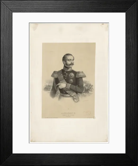 Framed Print : Emperor Alexander II (1818-1881), 1855 Framed Print : Emperor Alexander II (1818-1881), 1855