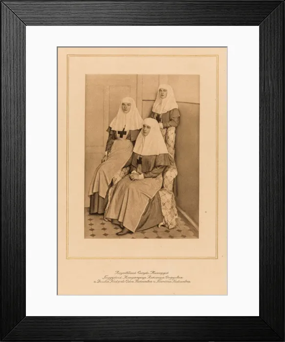 Framed Print : Empress Alexandra Fyodorovna of Russia with Grand Duchesses Olga Nikolaevna of Russia Framed Print : Empress Alexandra Fyodorovna of Russia with Grand Duchesses Olga Nikolaevna of Russia