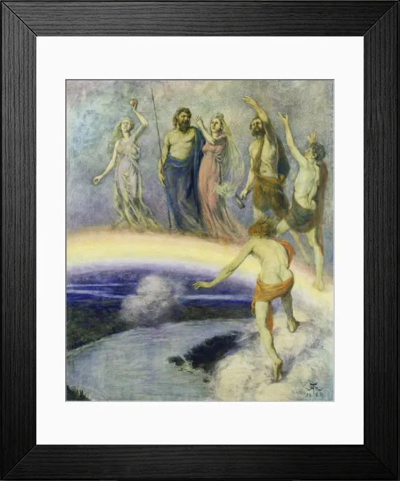 Framed Print : Entry of the Gods into Valhalla, 1880 Framed Print : Entry of the Gods into Valhalla, 1880