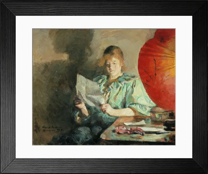 Framed Print : Evening, Interior, 1890 Framed Print : Evening, Interior, 1890