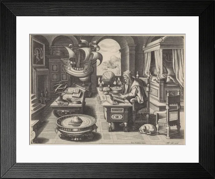 Framed Print : Flavio Gioia of Amalfi discovering the Power of the Lodestone, ca 1590 Framed Print : Flavio Gioia of Amalfi discovering the Power of the Lodestone, ca 1590