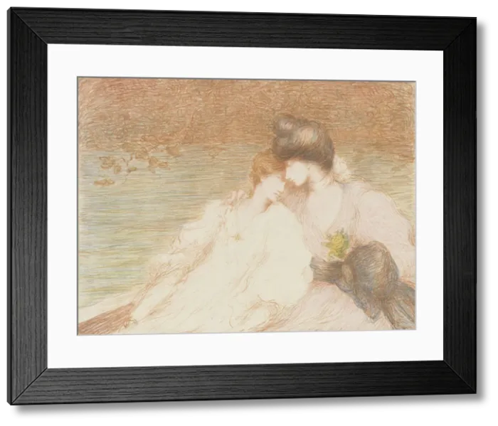 Framed Print : Two Young Women in a Boat (Deux jeunes femmes dans une barque) Framed Print : Two Young Women in a Boat (Deux jeunes femmes dans une barque)