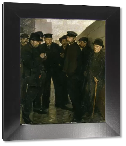 Unemployed (Day Laborers at the Port of Hamburg), 1908-1909