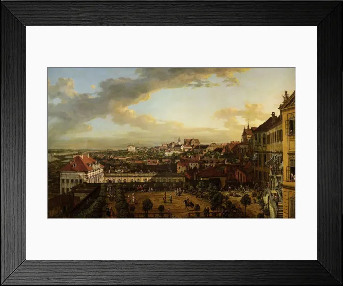 Framed Print : View of Warsaw from the terrace of the Royal Castle, 1773 Framed Print : View of Warsaw from the terrace of the Royal Castle, 1773