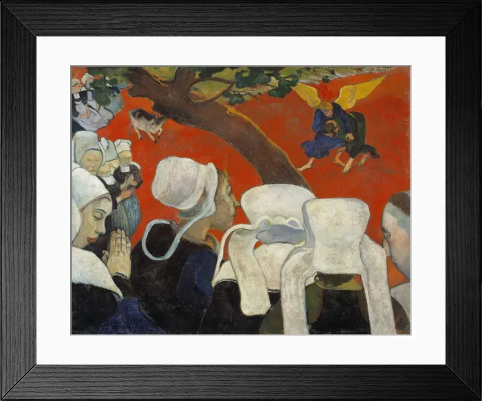 Framed Print : Vision after the Sermon (Jacob Wrestling with the Angel), 1888 Framed Print : Vision after the Sermon (Jacob Wrestling with the Angel), 1888
