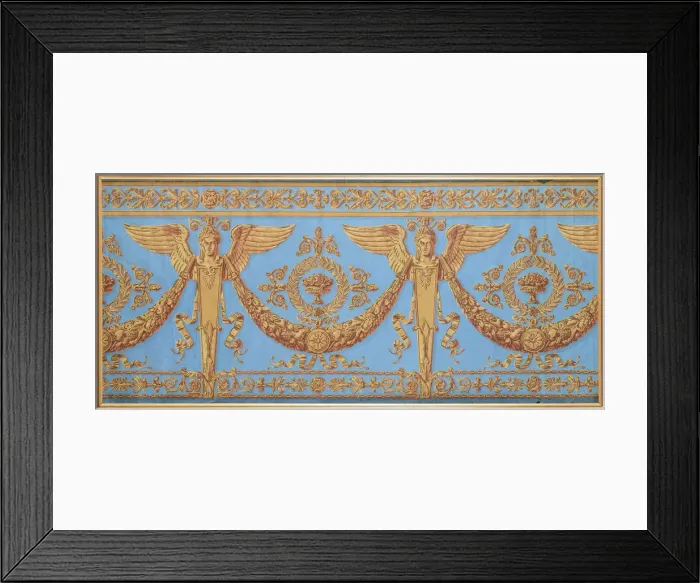 Framed Print : Wallpaper Frieze from the Consulate period, c. 1800 Framed Print : Wallpaper Frieze from the Consulate period, c. 1800