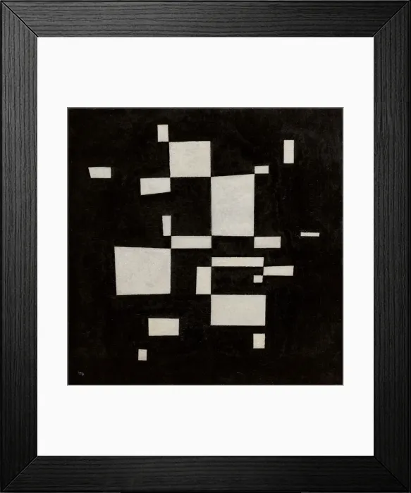 Framed Print : Weiss auf Schwarz (White on Black), 1930 Framed Print : Weiss auf Schwarz (White on Black), 1930