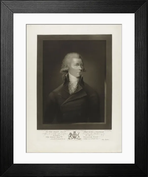 Framed Print : William Pitt the Younger (1759-1806), 1790s Framed Print : William Pitt the Younger (1759-1806), 1790s