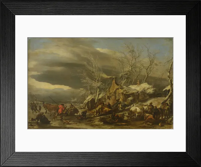 Framed Print : Winter Landscape, 1645-1648 Framed Print : Winter Landscape, 1645-1648
