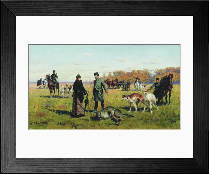 Framed Print : Wolf Bound, 1891 Framed Print : Wolf Bound, 1891