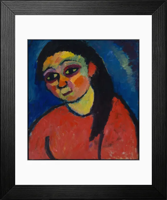 Framed Print : Woman with red blouse, 1911 Framed Print : Woman with red blouse, 1911