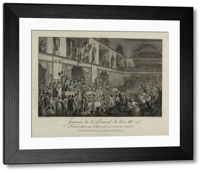 Framed Print : Francois Antoine de Boissy d Anglas saluting Jean Ferauds head during Framed Print : Francois Antoine de Boissy d Anglas saluting Jean Ferauds head during