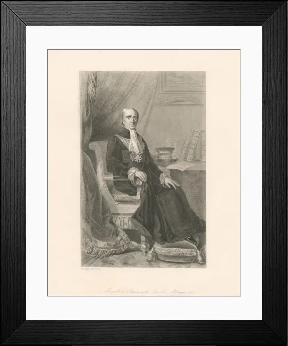 Framed Print : Francois Marquis de Barbe-Marbois (1745-1837), 1860 Framed Print : Francois Marquis de Barbe-Marbois (1745-1837), 1860