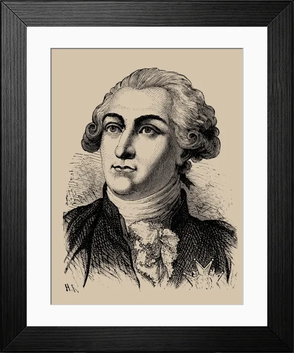 Framed Print : Francois-Claude-Amour, Marquis de Bouille (1739-1800), 1889 Framed Print : Francois-Claude-Amour, Marquis de Bouille (1739-1800), 1889