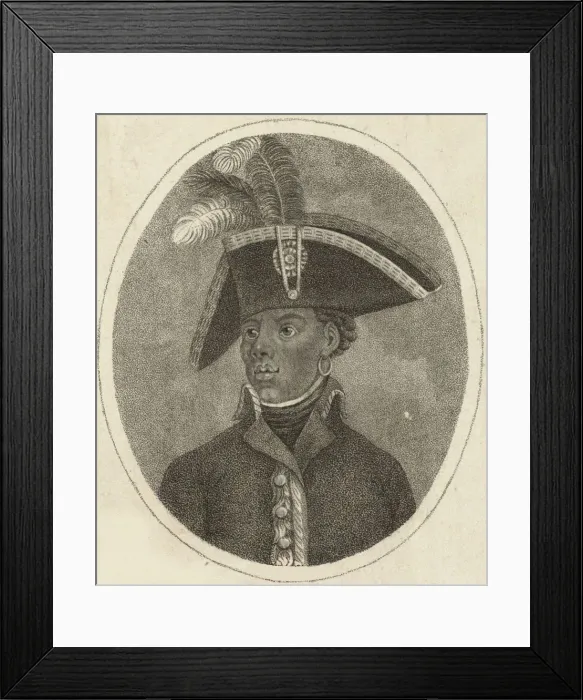 Framed Print : Francois-Dominique Toussaint Louverture (1743-1803), 1795 Framed Print : Francois-Dominique Toussaint Louverture (1743-1803), 1795