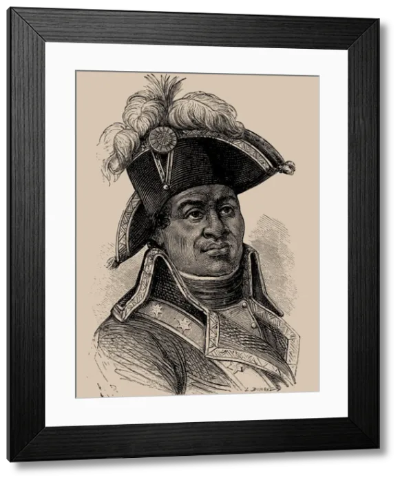 Framed Print : Francois-Dominique Toussaint Louverture (1743-1803), 1889 Framed Print : Francois-Dominique Toussaint Louverture (1743-1803), 1889