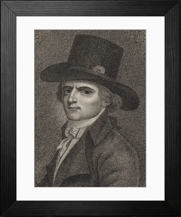 Framed Print : Francois-Noel Babeuf known as Gracchus Babeuf (1760-1797), 1794