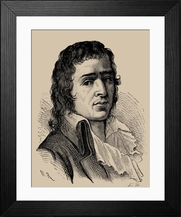 Framed Print : Francois-Noel Babeuf known as Gracchus Babeuf (1760-1797), 1889 Framed Print : Francois-Noel Babeuf known as Gracchus Babeuf (1760-1797), 1889