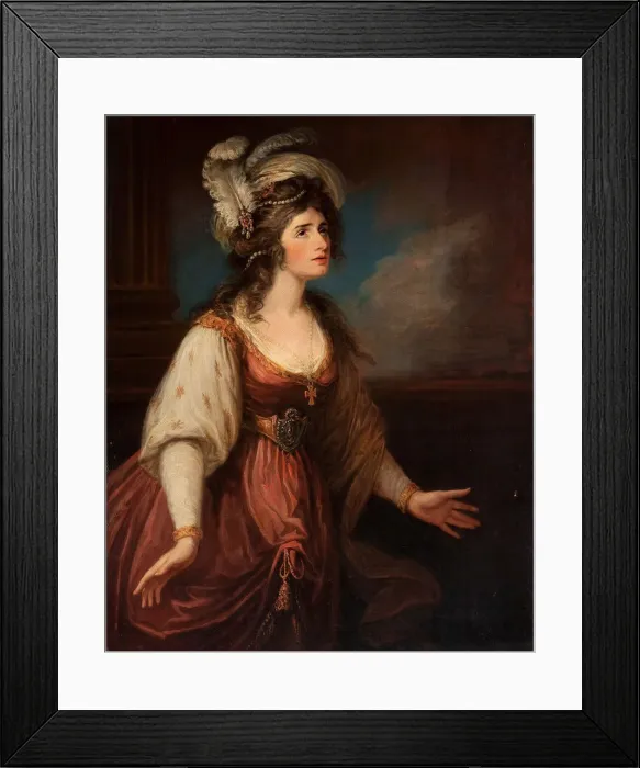 Framed Print : Portrait of Sarah Siddons (1755-1831) als Zara, ca 1784 Framed Print : Portrait of Sarah Siddons (1755-1831) als Zara, ca 1784