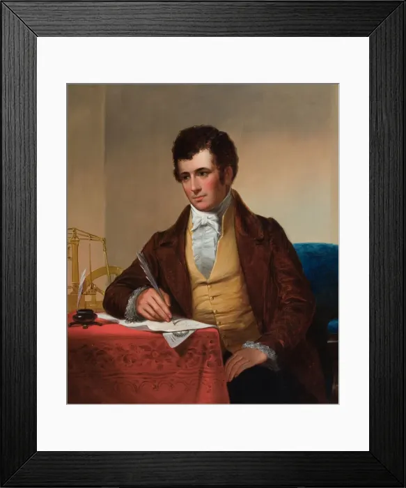 Framed Print : Portrait of Robert Fulton (1765-1815), 1852 Framed Print : Portrait of Robert Fulton (1765-1815), 1852